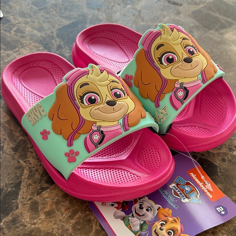NWT Paw Patrol Kids Sandals pink size 8